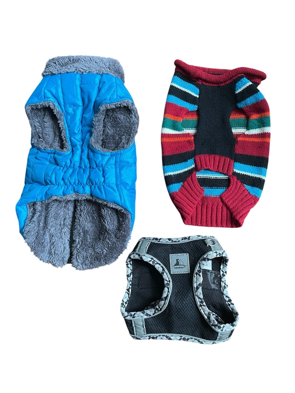 3 Pack of Small Cat or Dog Harness and Coats